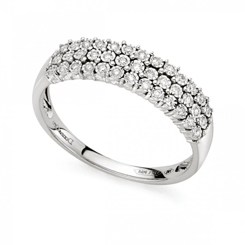 Donna Oro - Anello Incanto - Oro Bianco - Diamante