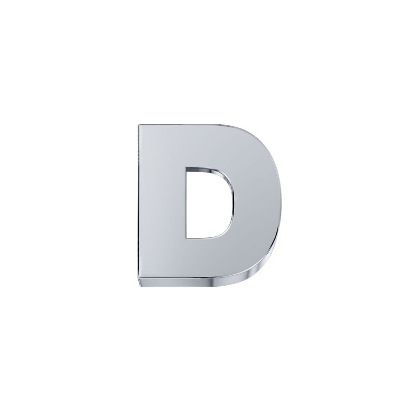 Elements Donnaoro - Lettera D Classica - Oro Bianco