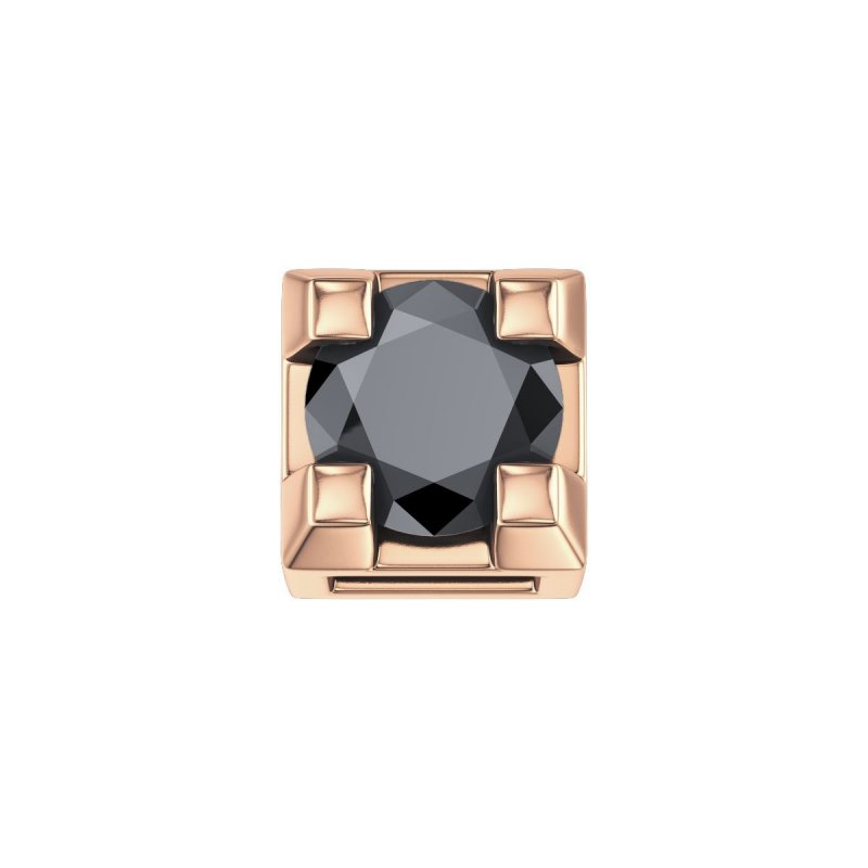Elements Donnaoro - Griffe 0,02 Ct - Oro Rosa - Diamante Nero