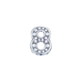 Elements Donnaoro - Numero 8 - Oro Bianco - Diamanti