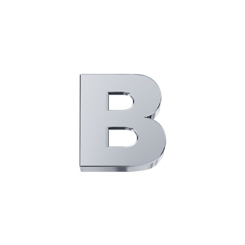Elements Donnaoro - Lettera B - Oro Bianco 18Kt