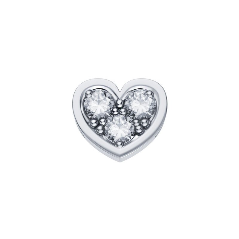 Elements Donnaoro - Cuore Reverso - Oro Bianco - Diamanti