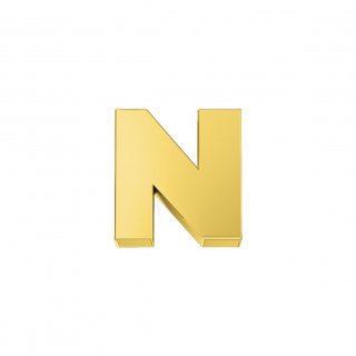 Elements Donnaoro - Lettera N Classica - Oro Giallo
