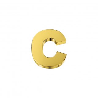 Elements Donnaoro - Lettera C Classica - Oro Giallo