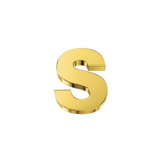 Elements Donnaoro - Lettera S Classica - Oro Giallo