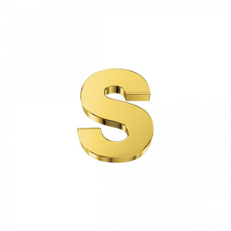 Elements Donnaoro - Lettera S Classica - Oro Giallo