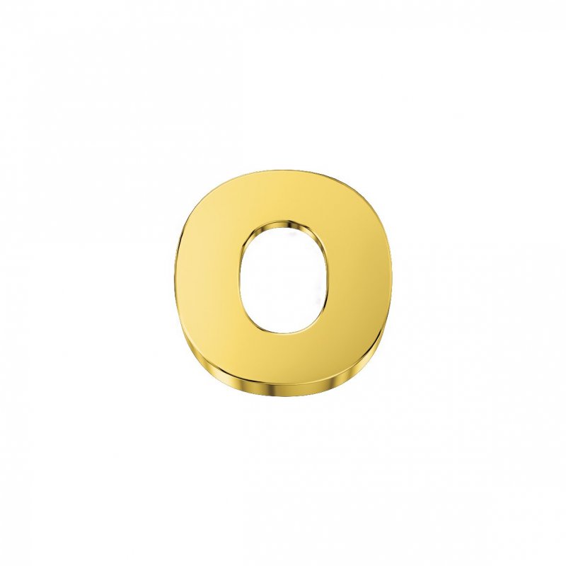 Elements Donnaoro - Lettera O Classica - Oro Giallo