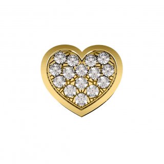 Elements Donnaoro - Cuore Grande - Oro Giallo - Diamanti
