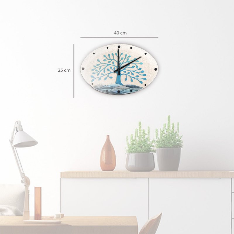 Cartapietra - Orologio Albero - Bassorilievo - Legno