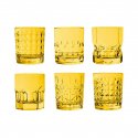 Baci Milano - Set 6 Bicchieri Acqua - Giallo - Crystal Touch
