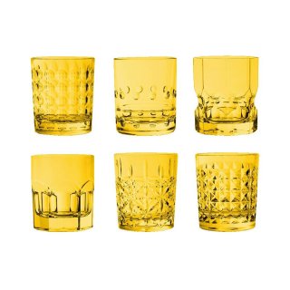 Baci Milano - Set 6 Bicchieri Acqua - Giallo - Crystal Touch