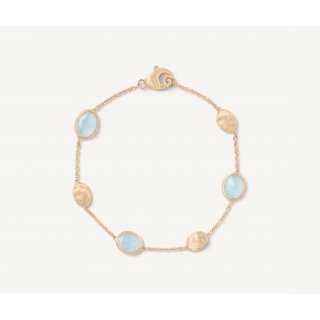 Marco Bicego - Bracciale Con Ovaline - Oro - Acquamarina
