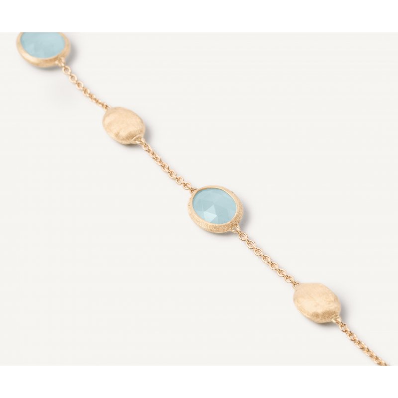 Marco Bicego - Bracciale Con Ovaline - Oro - Acquamarina