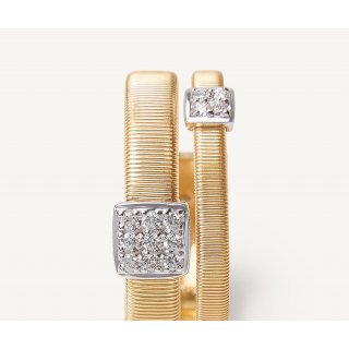 Marco Bicego - Anello Doppia Fascia - Oro - Diamanti
