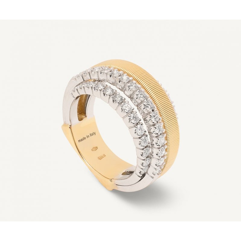 Marco Bicego - Anello 4 Fili - Oro Giallo - Diamanti