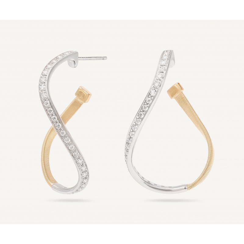Marco Bicego - Orecchini Oro Giallo - Pavé Diamanti