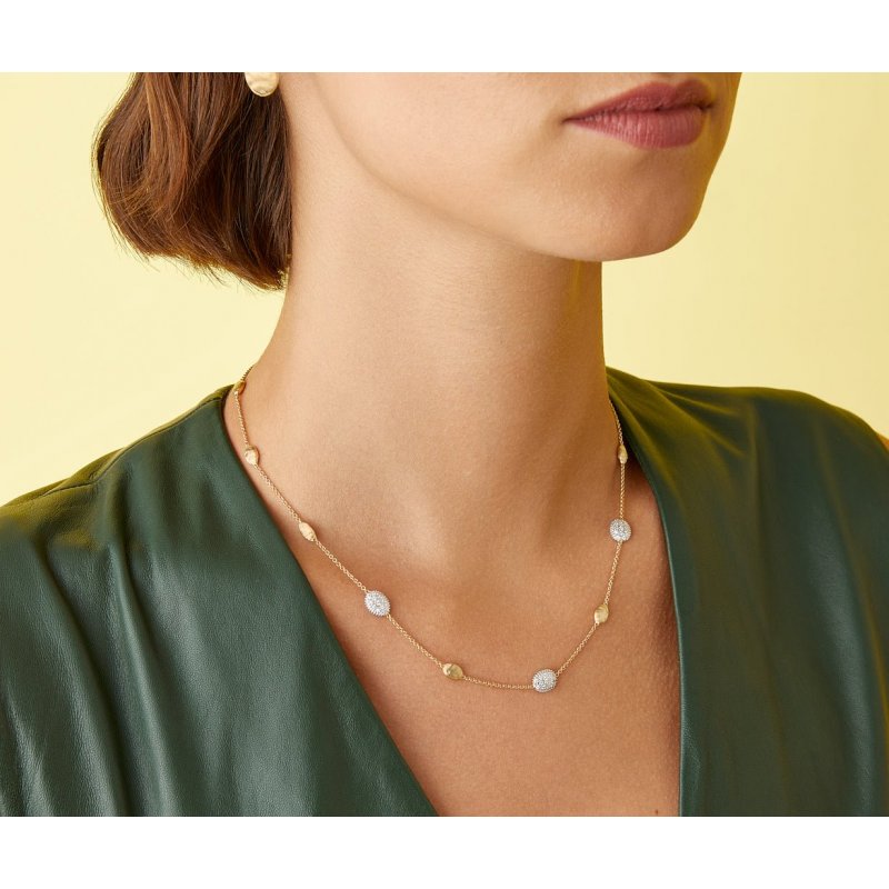 Marco Bicego - Collier Con Ovaline - Oro - Diamanti