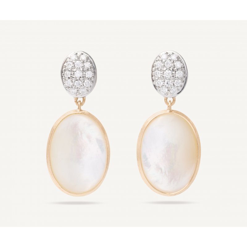 Marco Bicego - Orecchino Doppio - Diamanti - Madreperla