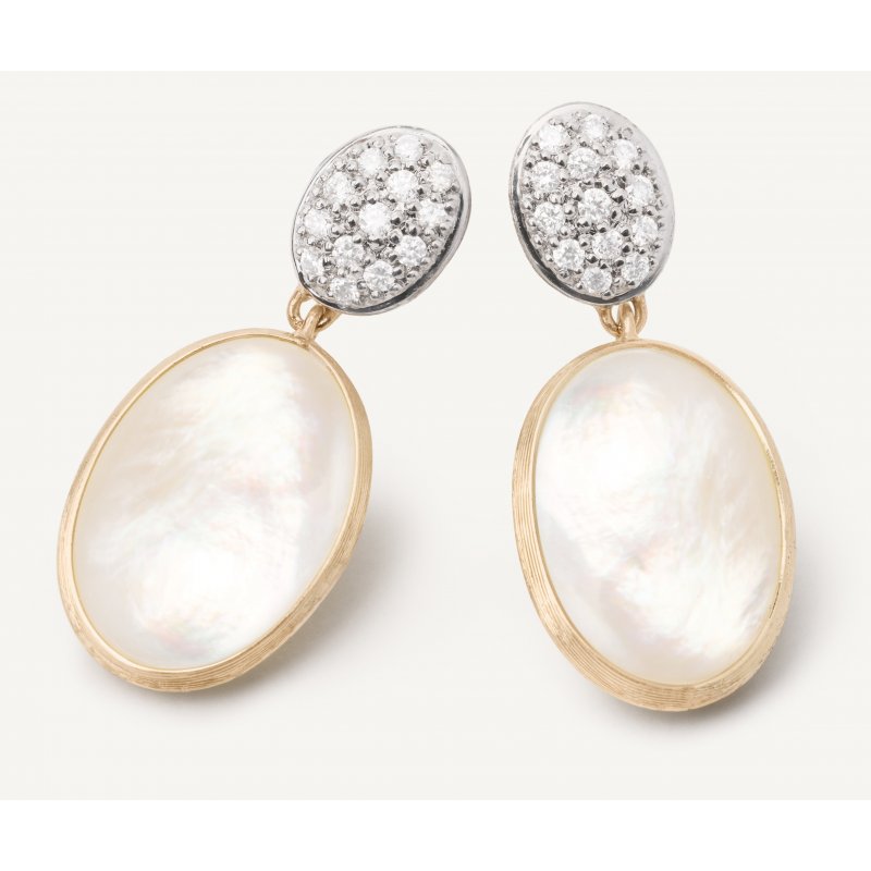 Marco Bicego - Orecchino Doppio - Diamanti - Madreperla