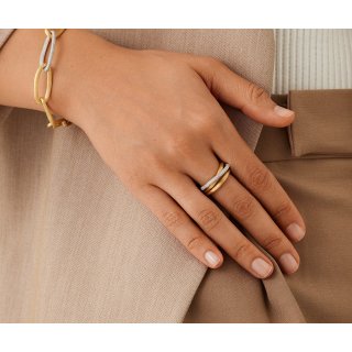 Marco Bicego - Anello A 3 Fili - Oro Giallo - Diamanti