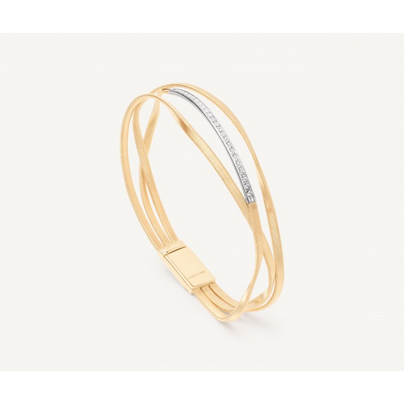 Marco Bicego - Bracciale Semi-Rigido - Oro 18K - Diamanti