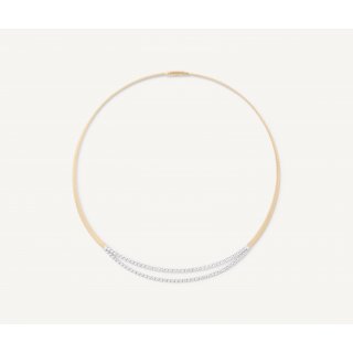 Marco Bicego - Collana Oro Giallo - Doppia Fila Diamanti