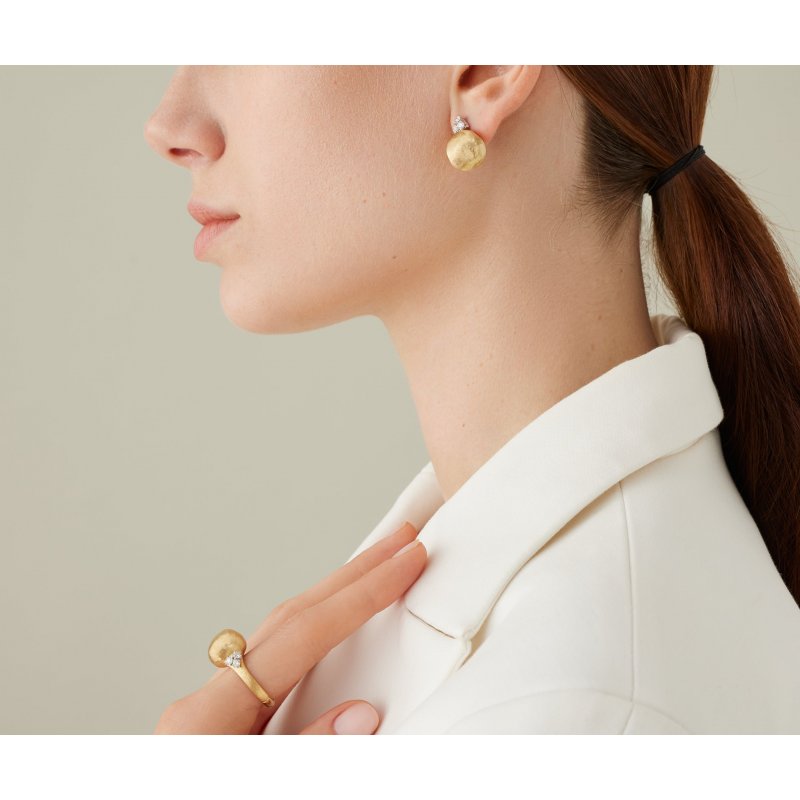 Marco Bicego - Orecchini A Lobo - Oro Giallo - Diamanti