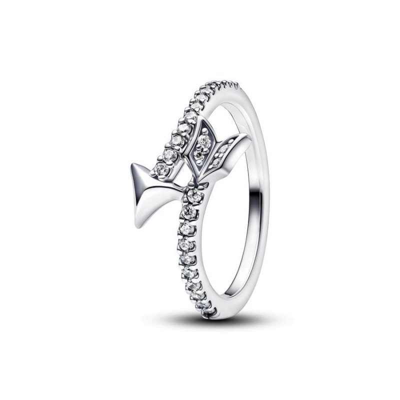 Anello Freccia d'Amore Scintillante