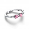Anello Fiocco Luminoso Rosa