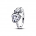 Anello Doppi Cuori Luminosi