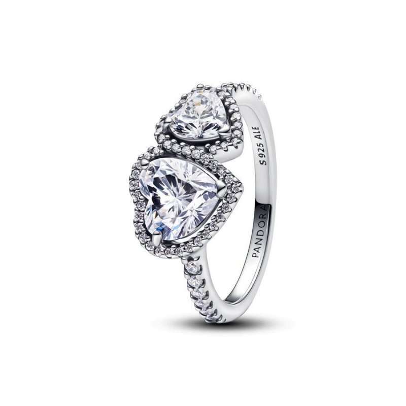 Anello Doppi Cuori Luminosi