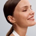 Orecchini a cerchio con cuore pendente