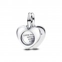 Pendente Cuore con lente di ingrandimento da incidere