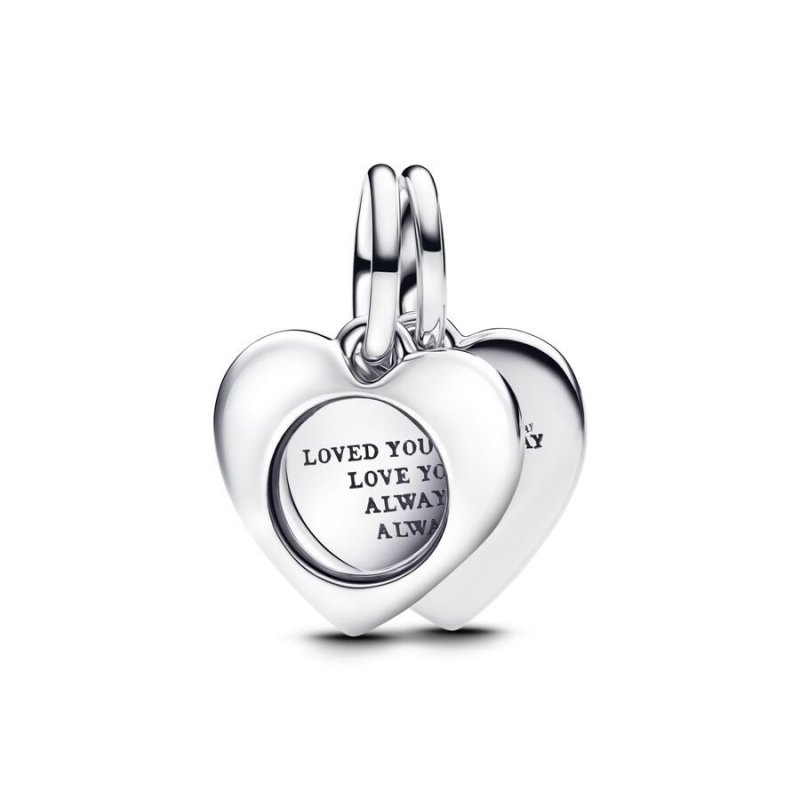 Pendente Cuore con lente di ingrandimento da incidere