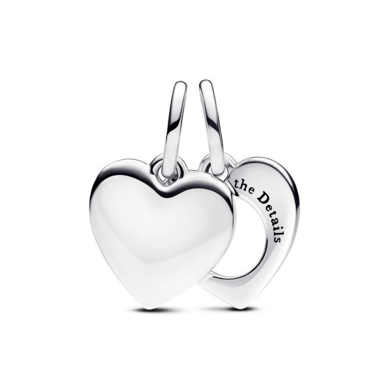 Pendente Cuore con lente di ingrandimento da incidere