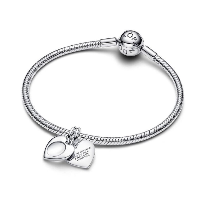 Pendente Cuore con lente di ingrandimento da incidere