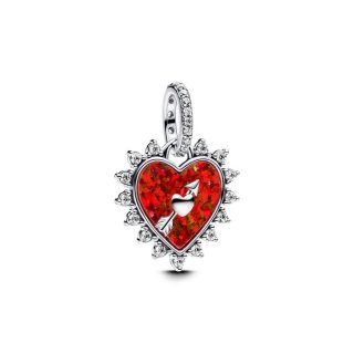 Pendente Cuore con Freccia Girevole