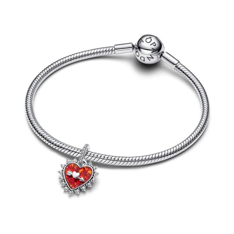 Pendente Cuore con Freccia Girevole