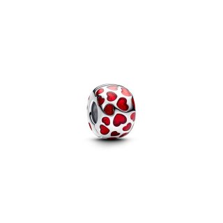 Clip rotonda con cuori