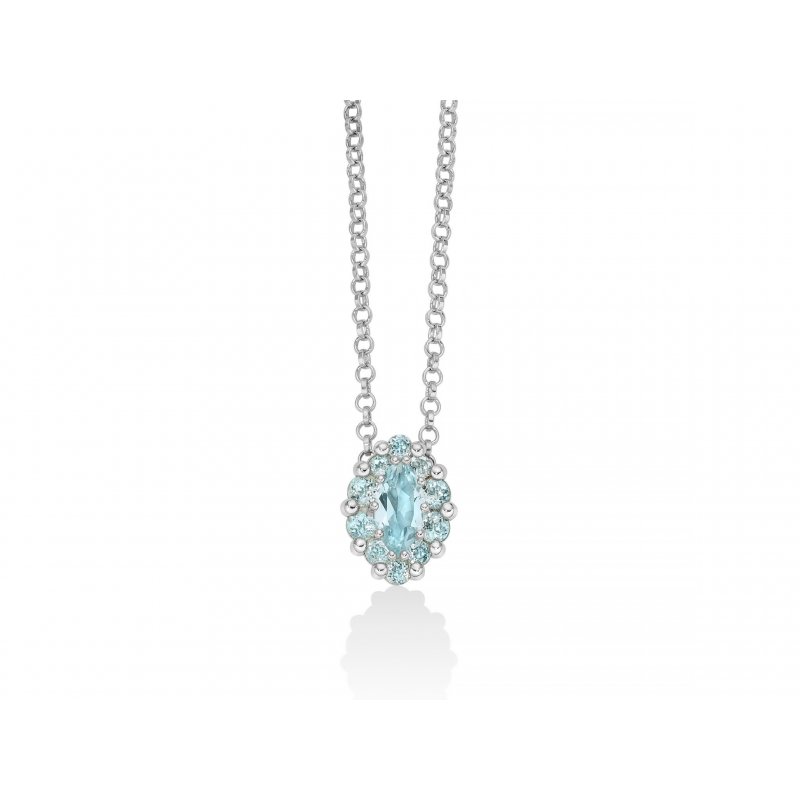 Miluna - Collana Gemma Del Cielo - Argento 925