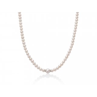 Miluna - Collana Di Perle Oriente - Oro Bianco - Diamanti