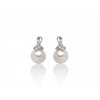Miluna - Orecchini Perle Oriente - Oro - Diamanti