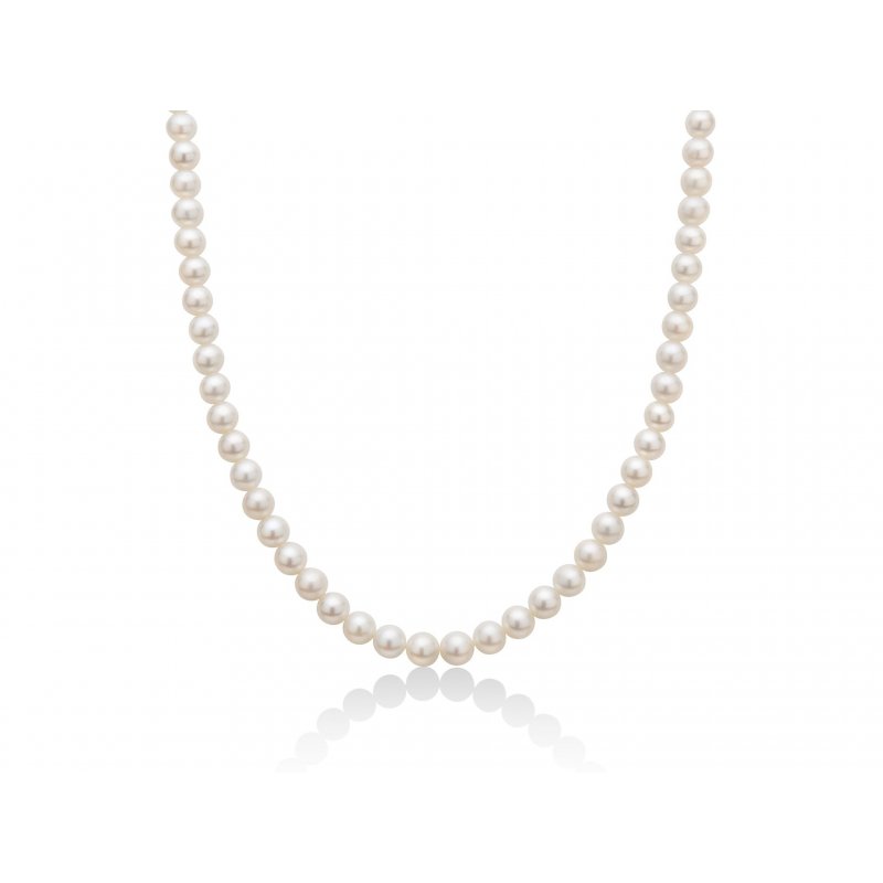 Miluna - Collana Perle Oriente - Oro Bianco