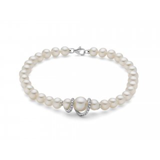 Miluna - Bracciali Di Perle Oriente - Oro Bianco - Diamanti