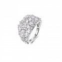Rosato - Anello A Fascia - Argento 925‰ - Cubic Zirconia