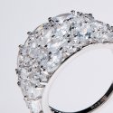 Rosato - Anello A Fascia - Argento 925‰ - Cubic Zirconia