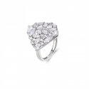 Rosato - Anello Gemma - Argento 925‰ - Zirconia