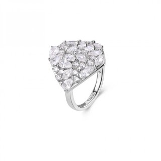 Rosato - Anello Gemma - Argento 925‰ - Zirconia