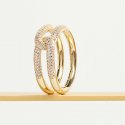Rosato - Anello Fascia - Placcatura Oro Giallo