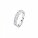 Rosato - Anello Fedina - Argento 925‰ - Zirconia